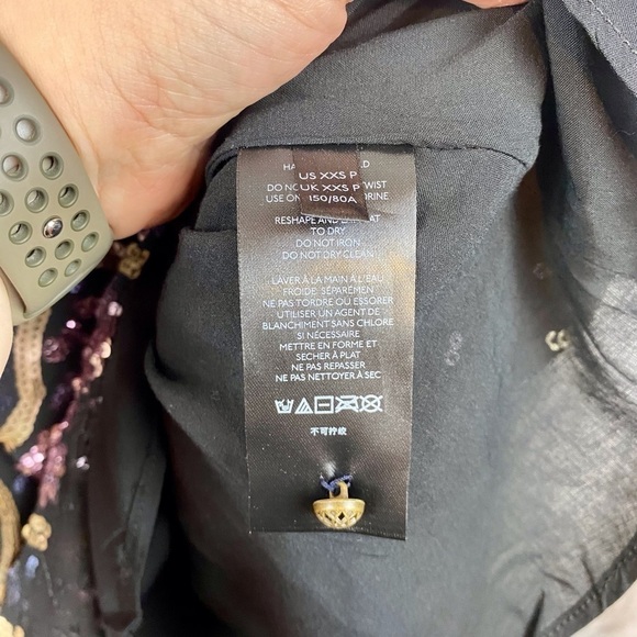 NWT By Anthropologie Amalia Sequined Tunic Dress Size XXS Petite - Picture 11 of 16